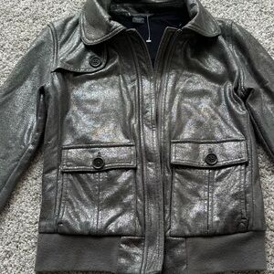 Armani Exchange Shimmering Silver Top